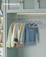 Pack of 30 Velvet Baby Hangers Dove Gray FredCo