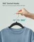 Pack of 50 Velvet Baby Hangers Ink Black FredCo