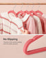 Pack of 50 Velvet Baby Hangers Strawberry Red FredCo