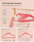 Pack of 50 Velvet Baby Hangers Strawberry Red FredCo