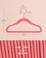 Pack of 50 Velvet Baby Hangers Strawberry Red FredCo