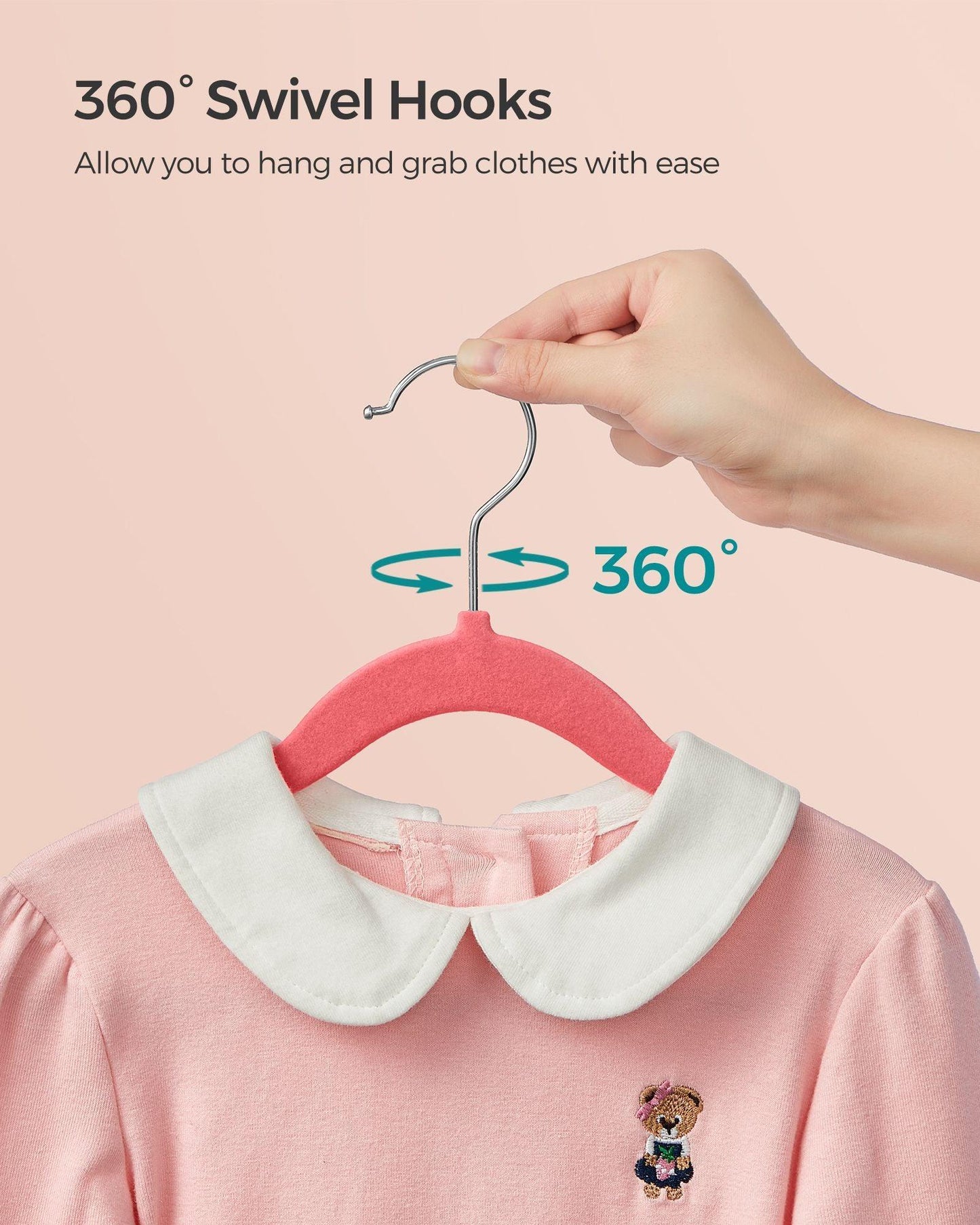 Pack of 50 Velvet Baby Hangers Strawberry Red FredCo