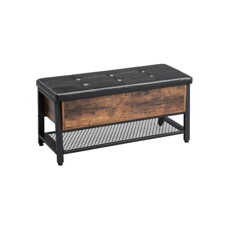 Padded Seat Storage Bench FredCo