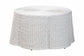Palm Scalloped Natural Rattan Coffee Table FredCo