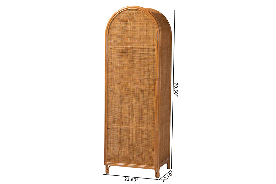 Paloma Natural Rattan Decorative Cabinet FredCo