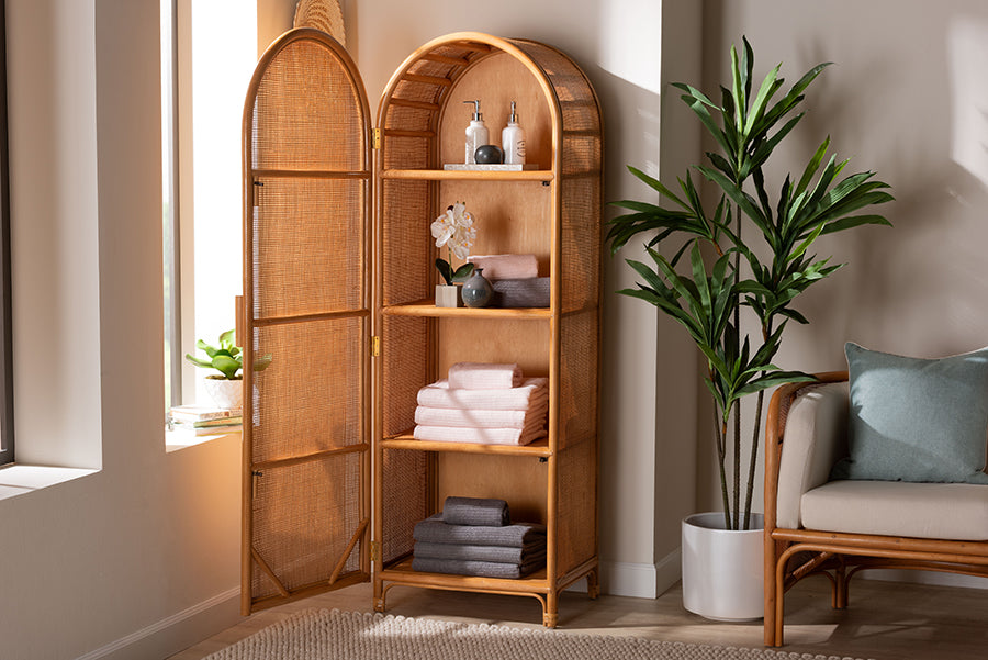 Paloma Natural Rattan Decorative Cabinet FredCo