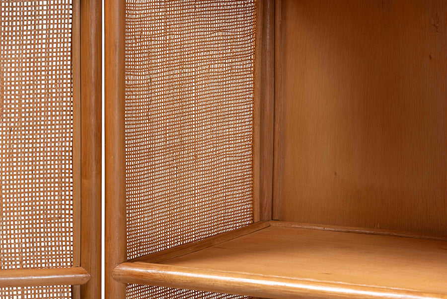 Paloma Natural Rattan Decorative Cabinet FredCo