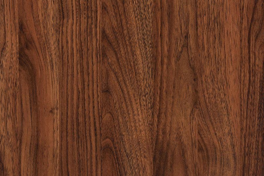 Paricia Mid-Century Modern Walnut Brown Finished Wood Shoe Cabinet FredCo