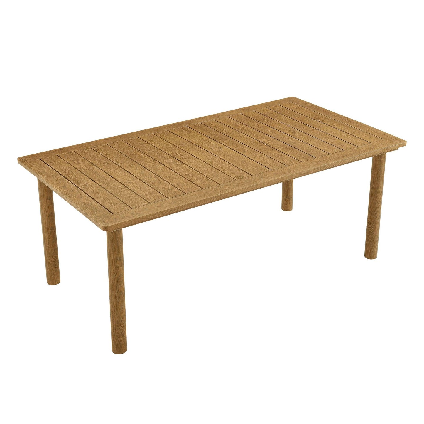 Parkland 76" Outdoor Patio Aluminum Dining Table by Modway FredCo