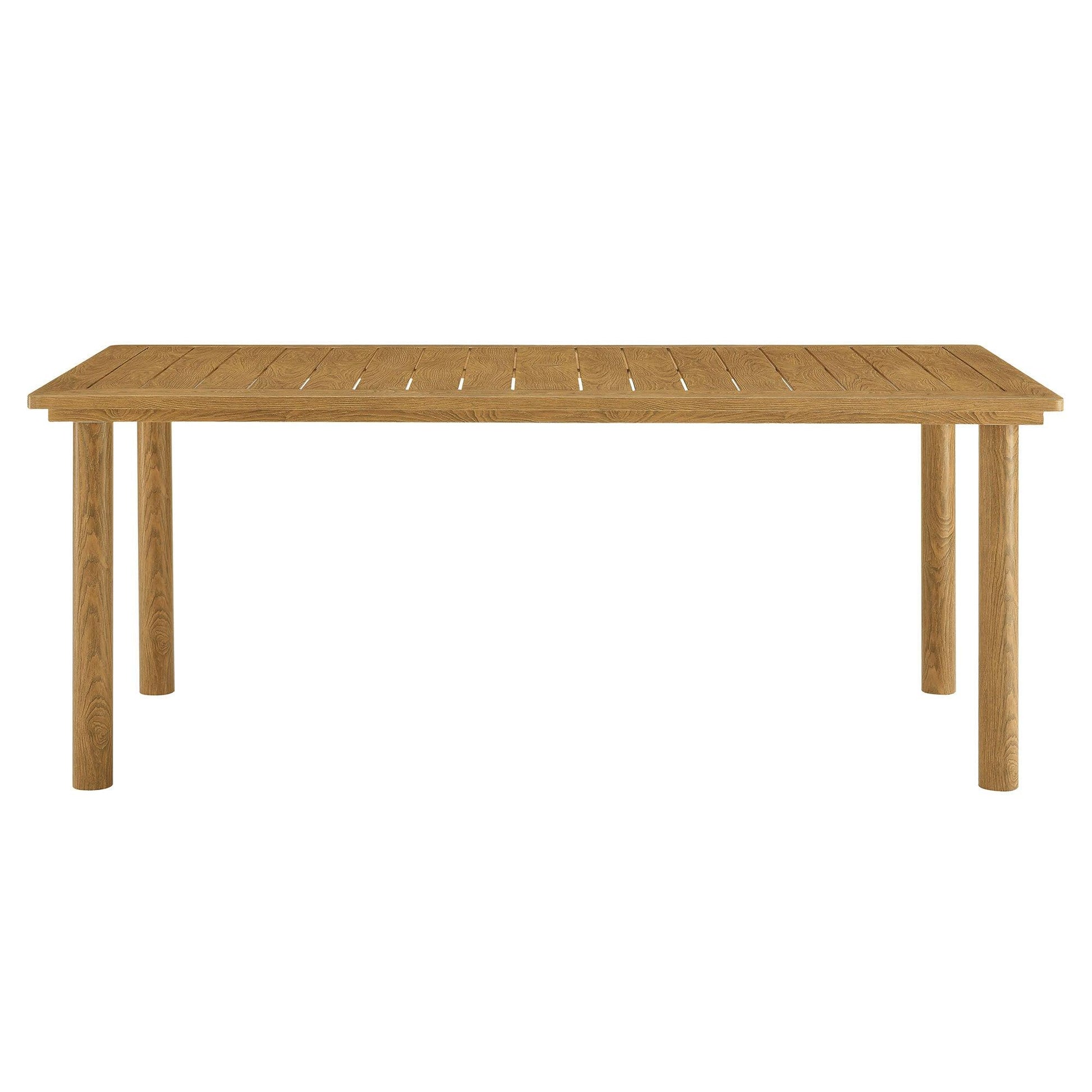 Parkland 76" Outdoor Patio Aluminum Dining Table by Modway FredCo
