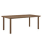 Parkland 76" Outdoor Patio Aluminum Dining Table by Modway FredCo