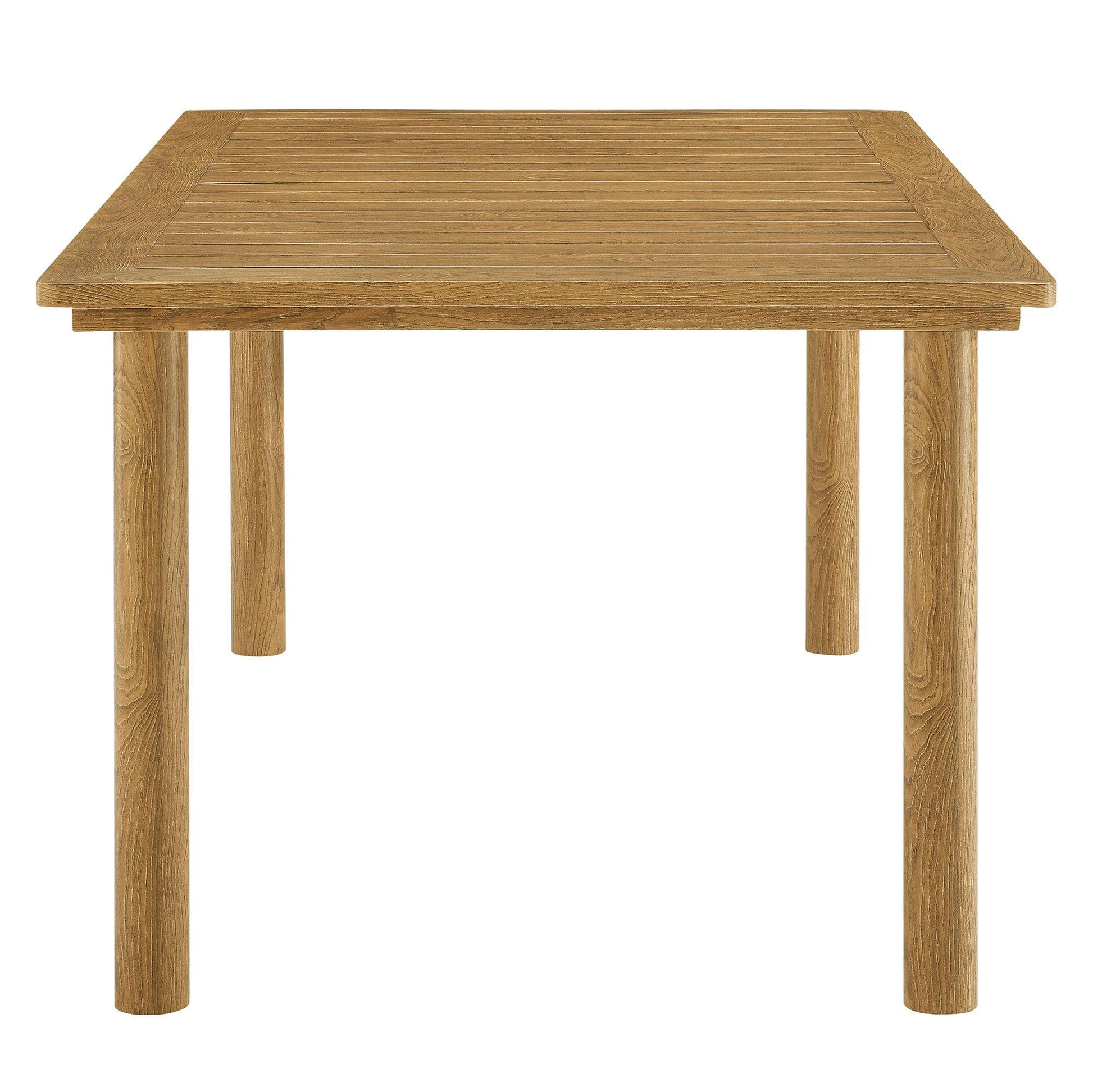 Parkland 76" Outdoor Patio Aluminum Dining Table by Modway FredCo
