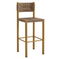 Parkland Outdoor Patio Rattan and Aluminum Bar Stools Set of 2 by Modway FredCo