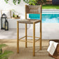 Parkland Outdoor Patio Rattan and Aluminum Bar Stools Set of 2 by Modway FredCo
