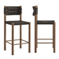 Parkland Outdoor Patio Rattan and Aluminum Counter Stools Set of 2 by Modway FredCo