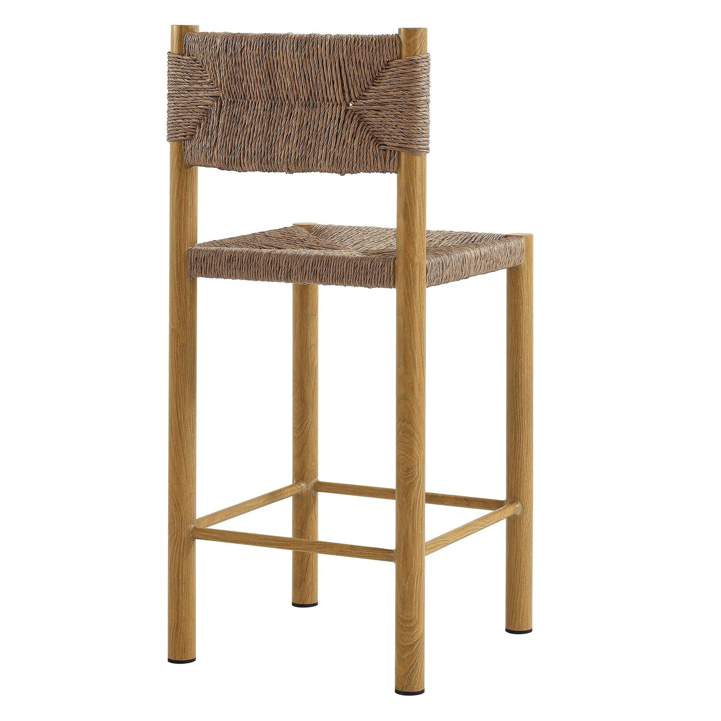 Parkland Outdoor Patio Rattan and Aluminum Counter Stools Set of 2 by Modway FredCo
