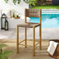 Parkland Outdoor Patio Rattan and Aluminum Counter Stools Set of 2 by Modway FredCo