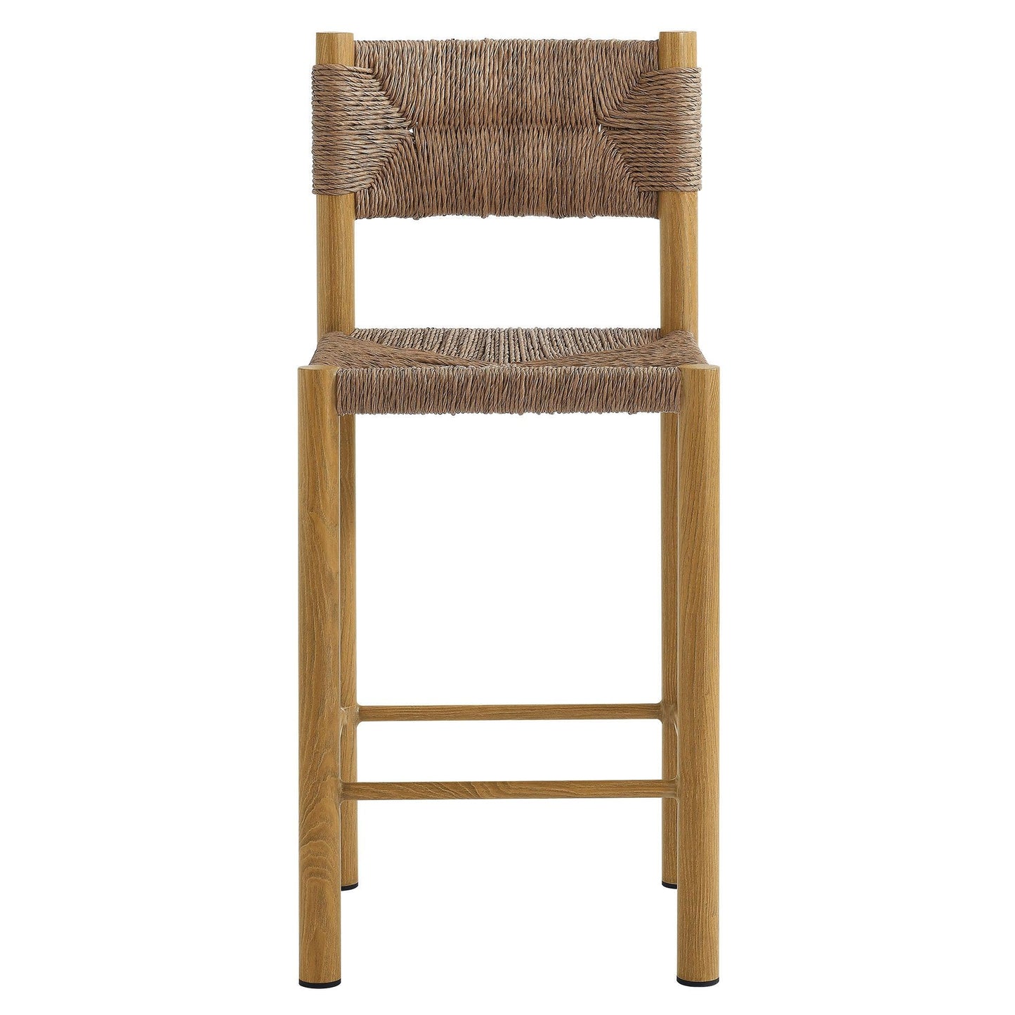 Parkland Outdoor Patio Rattan and Aluminum Counter Stools Set of 2 by Modway FredCo