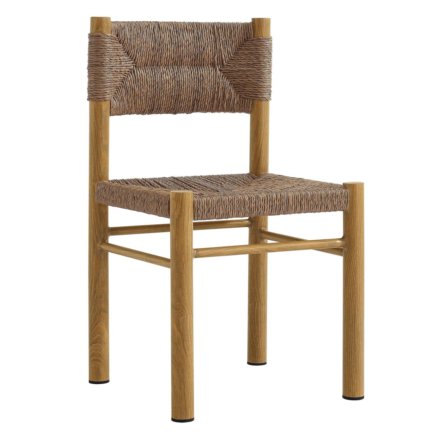 Parkland Outdoor Patio Rattan and Aluminum Dining Side Chairs Set of 2 by Modway FredCo