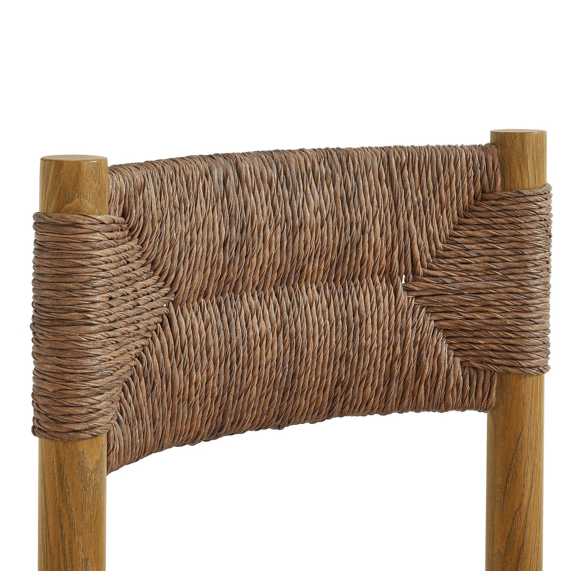 Parkland Outdoor Patio Rattan and Aluminum Dining Side Chairs Set of 2 by Modway FredCo