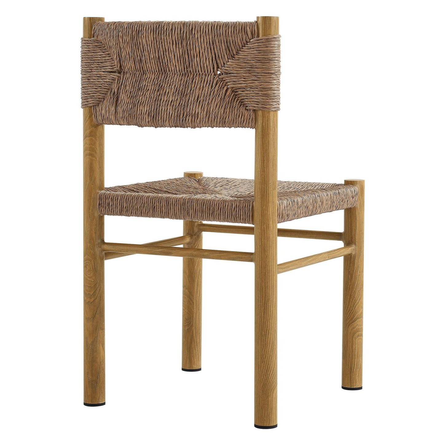 Parkland Outdoor Patio Rattan and Aluminum Dining Side Chairs Set of 2 by Modway FredCo