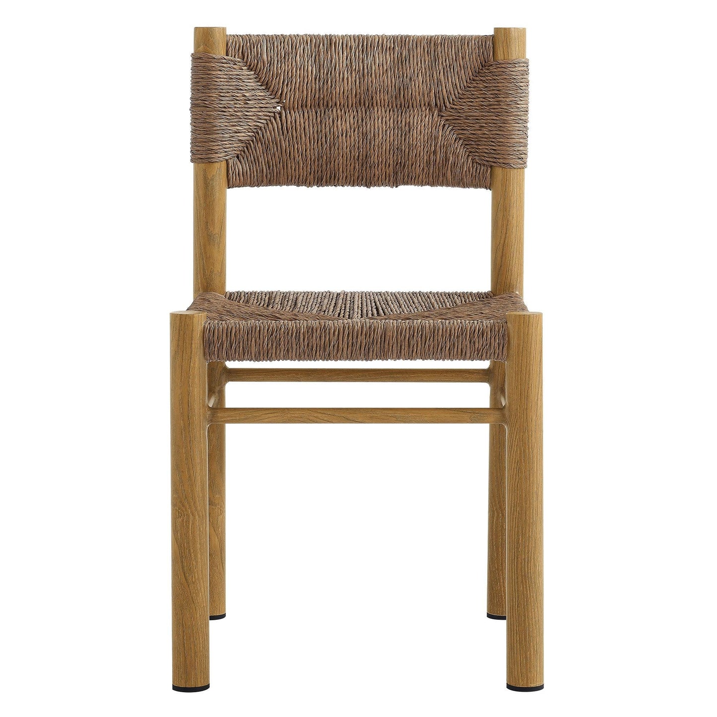 Parkland Outdoor Patio Rattan and Aluminum Dining Side Chairs Set of 2 by Modway FredCo