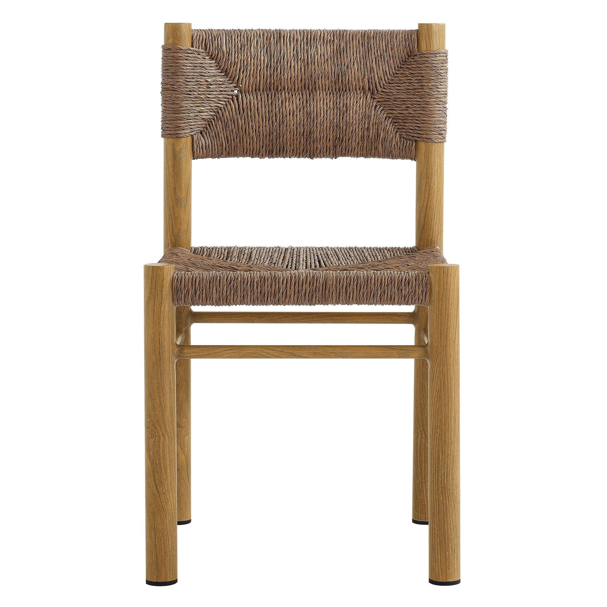 Parkland Outdoor Patio Rattan and Aluminum Dining Side Chairs Set of 2 by Modway FredCo