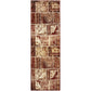 Parquet Contemporary Tribal Patchwork Distressed Rug FredCo