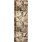 Parquet Contemporary Tribal Patchwork Distressed Rug FredCo