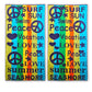 Peace/Love 100% Combed Cotton Oversized Beach Towel FredCo