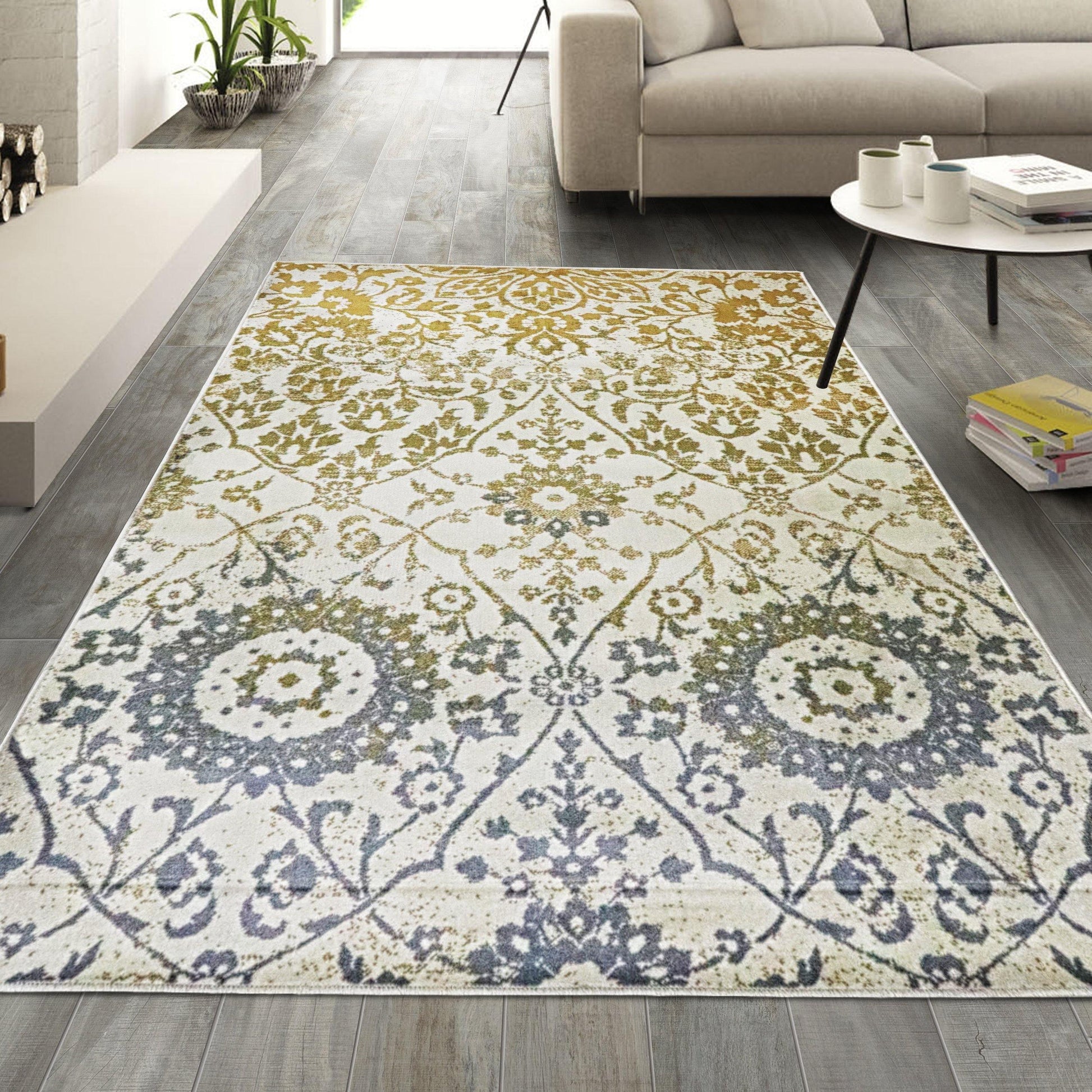 Pendleton Oriental Modern Floral Damask Rug FredCo