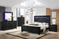 Penelope 4-piece Eastern King Bedroom Set Midnight Star and Black Coaster FredCo