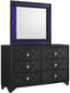 Penelope 4-piece Eastern King Bedroom Set Midnight Star and Black Coaster FredCo
