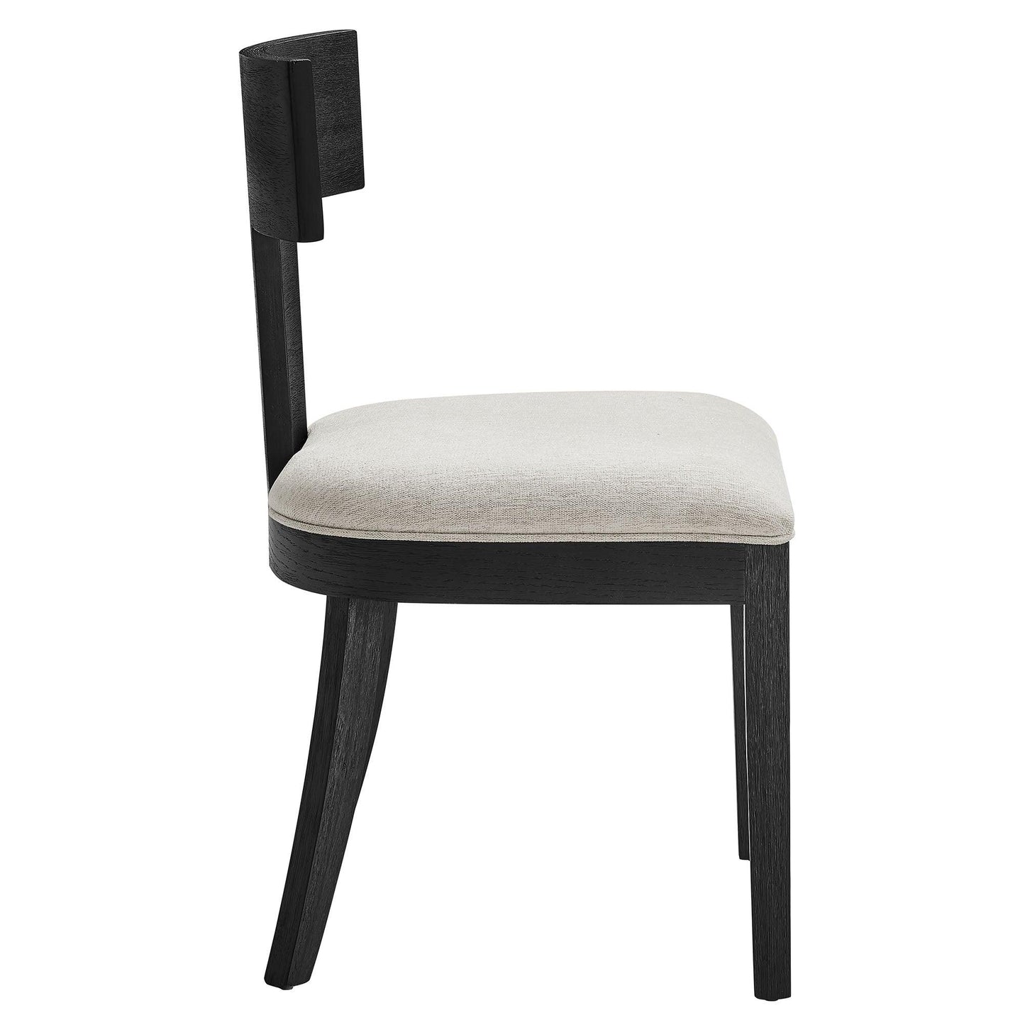 Peregrine Wood and Fabric Upholstered Dining Chairs Set of 2 by Modway FredCo