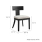 Peregrine Wood and Fabric Upholstered Dining Chairs Set of 2 by Modway FredCo