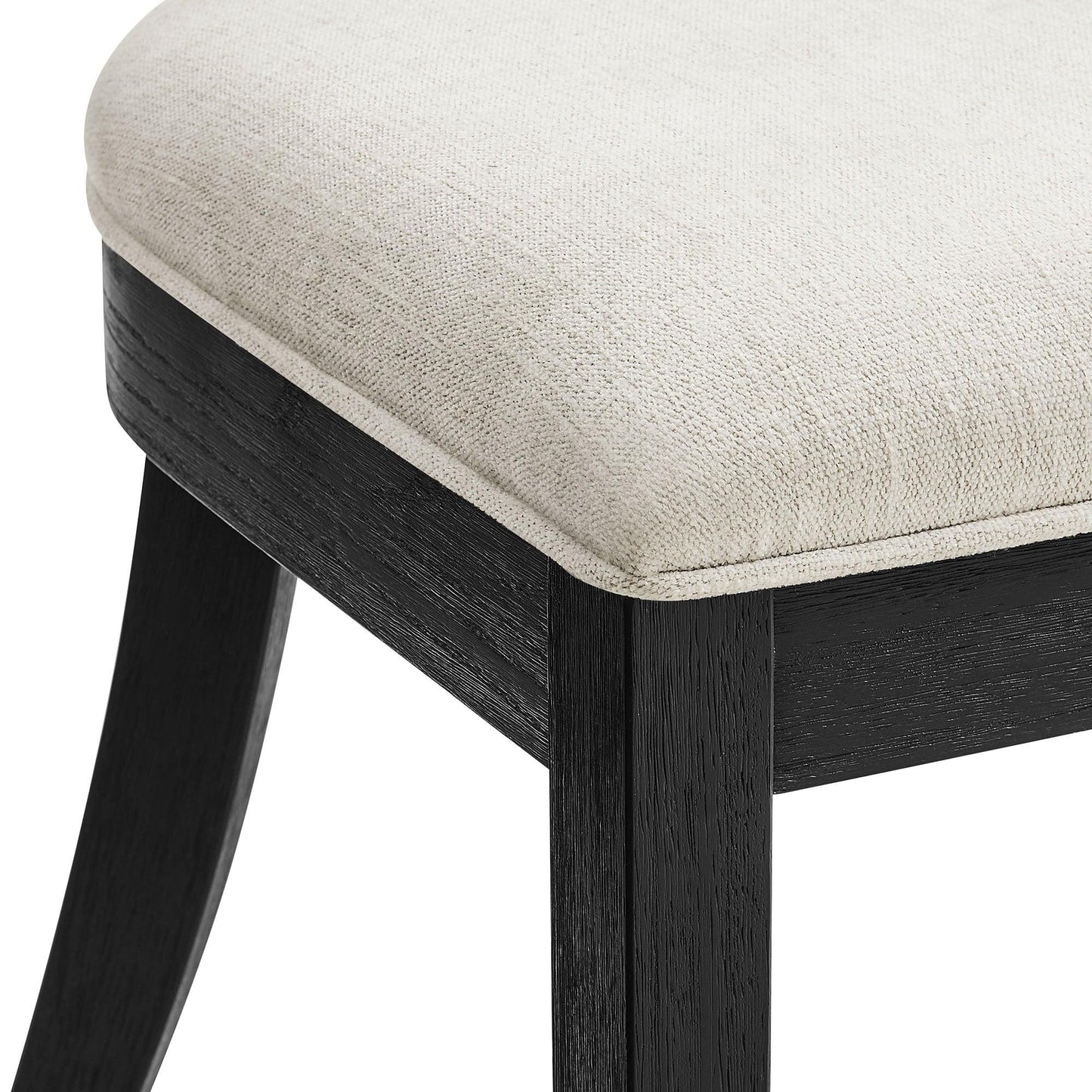 Peregrine Wood and Fabric Upholstered Dining Chairs Set of 2 by Modway FredCo