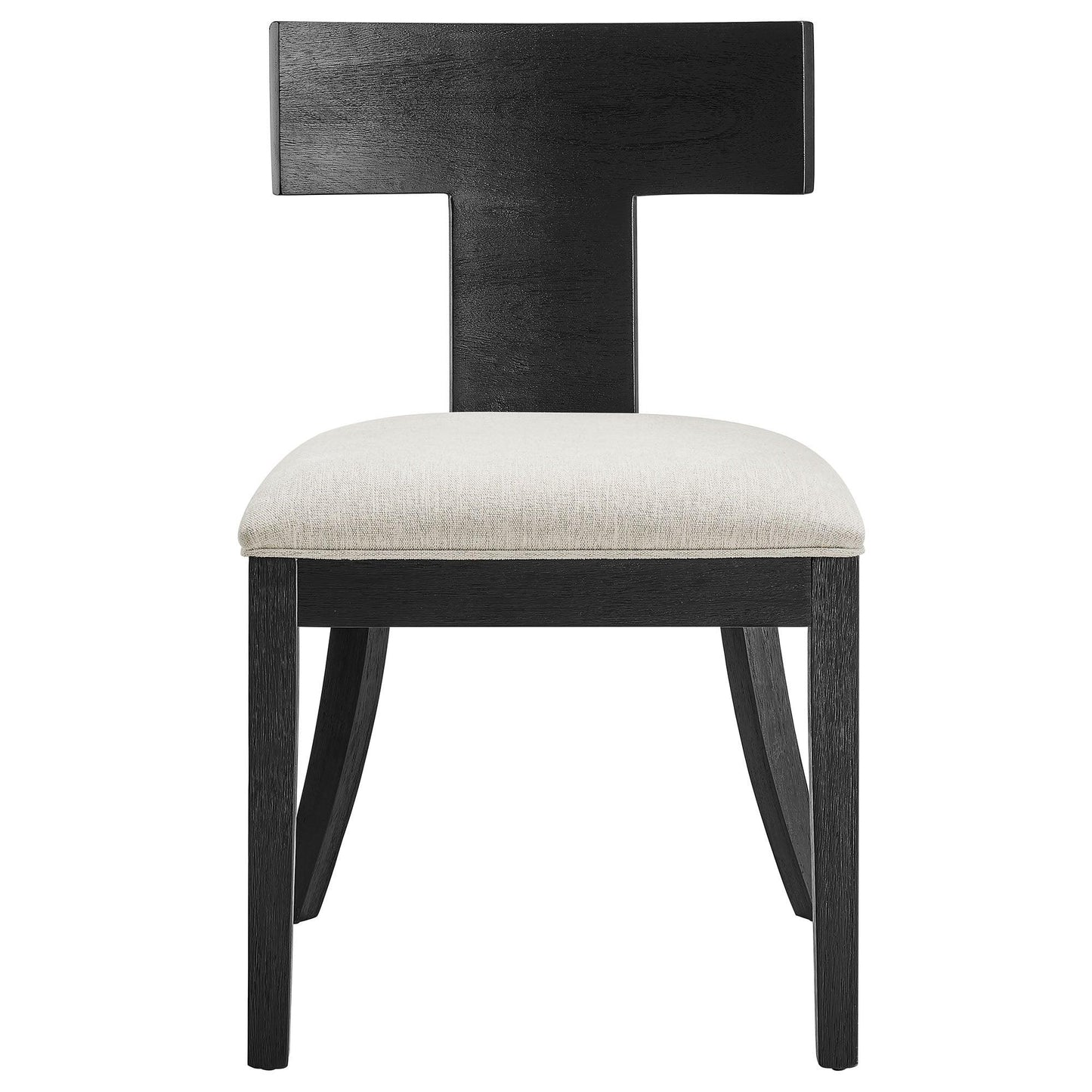 Peregrine Wood and Fabric Upholstered Dining Chairs Set of 2 by Modway FredCo