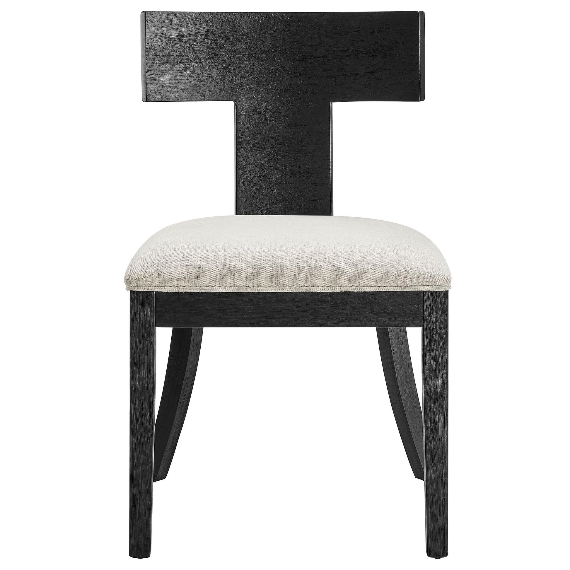 Peregrine Wood and Fabric Upholstered Dining Chairs Set of 2 by Modway FredCo