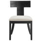 Peregrine Wood and Fabric Upholstered Dining Chairs Set of 2 by Modway FredCo