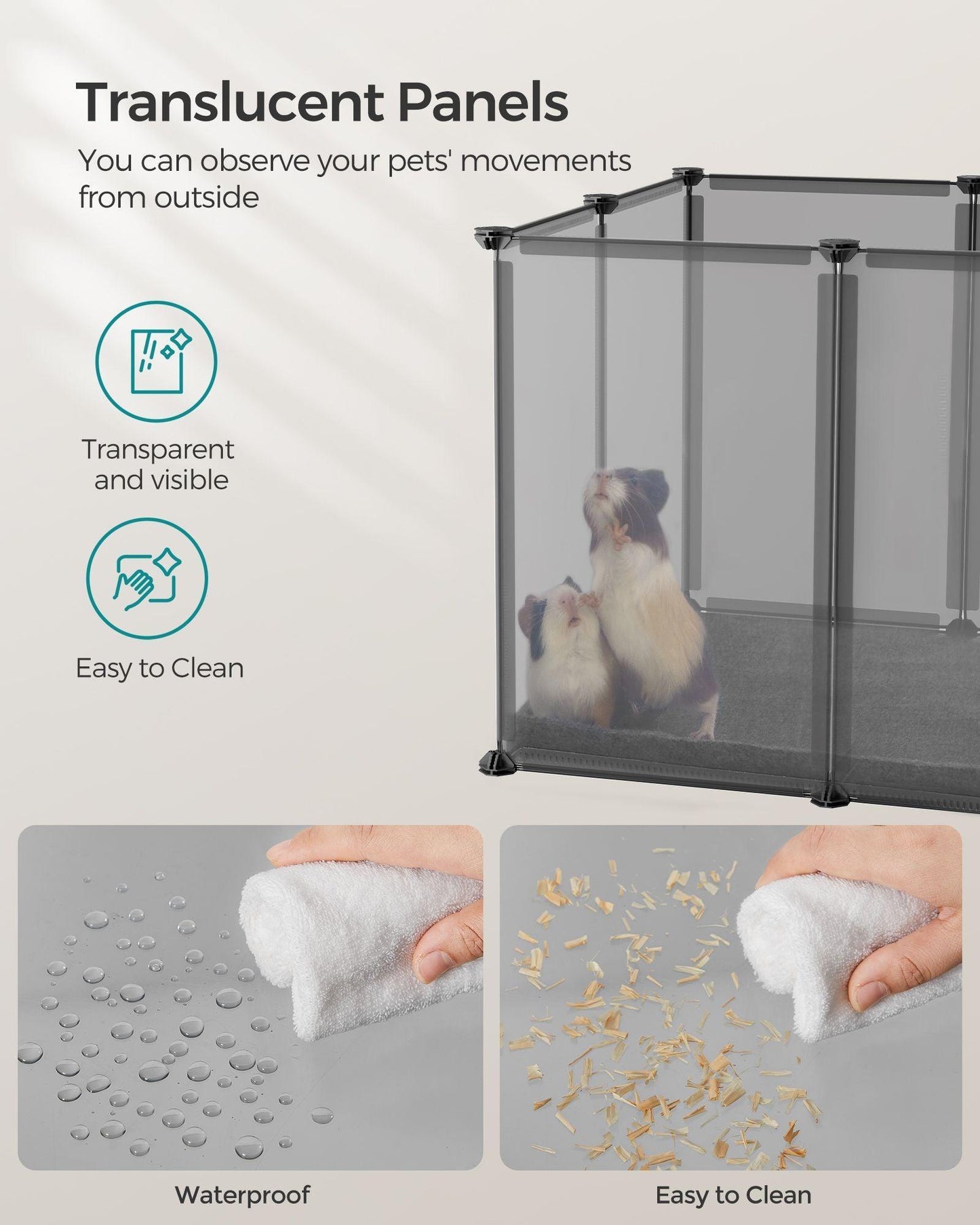 Pet Fence Indoor Gray FredCo