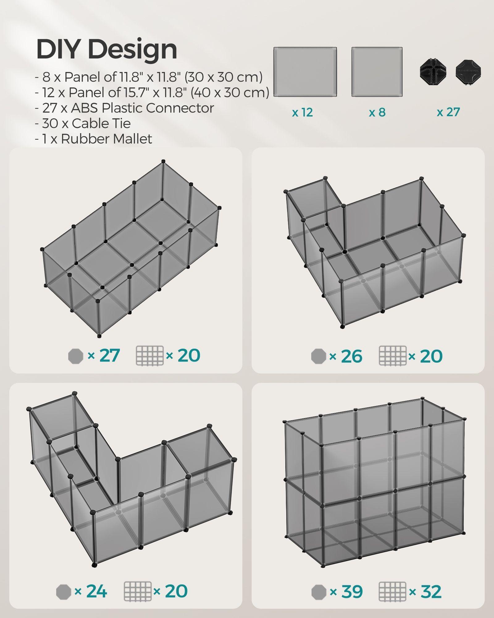 Pet Fence Indoor Gray FredCo
