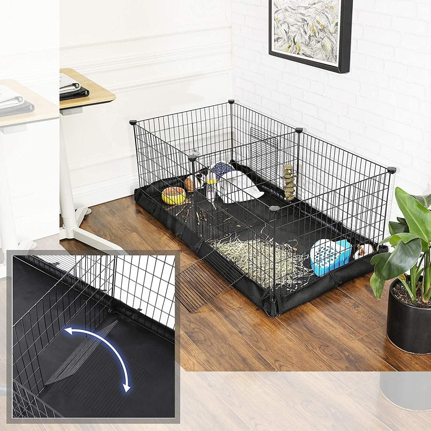 Pet Playpen with Divider Panel FredCo