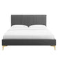 Peyton Performance Velvet Full Platform Bed, MOD-6868 FredCo
