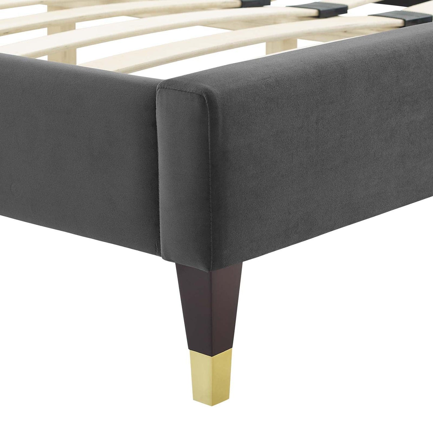 Peyton Performance Velvet Full Platform Bed, MOD-6869 FredCo