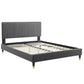 Peyton Performance Velvet Full Platform Bed, MOD-6869 FredCo