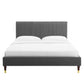 Peyton Performance Velvet Full Platform Bed, MOD-6869 FredCo