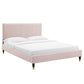 Peyton Performance Velvet Full Platform Bed, MOD-6869 FredCo