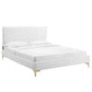 Peyton Performance Velvet King Platform Bed, MOD-6871 FredCo
