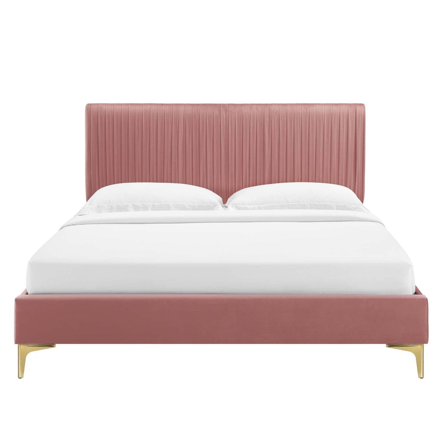 Peyton Performance Velvet King Platform Bed, MOD-6871 FredCo