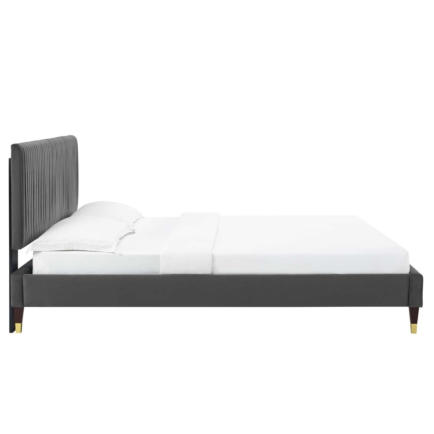 Peyton Performance Velvet King Platform Bed, MOD-6872 FredCo
